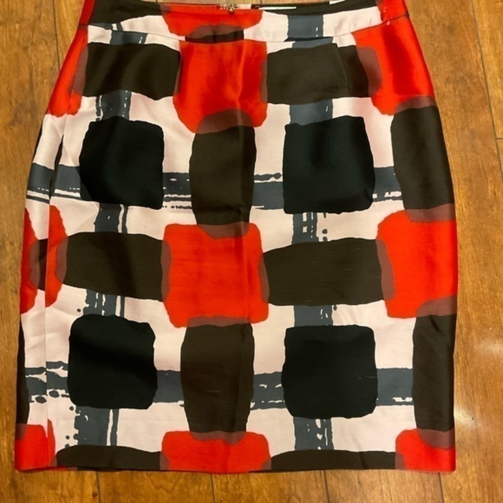 Kate Spade Geometric Pencil Skirt Size 6 - Picture 2 of 4